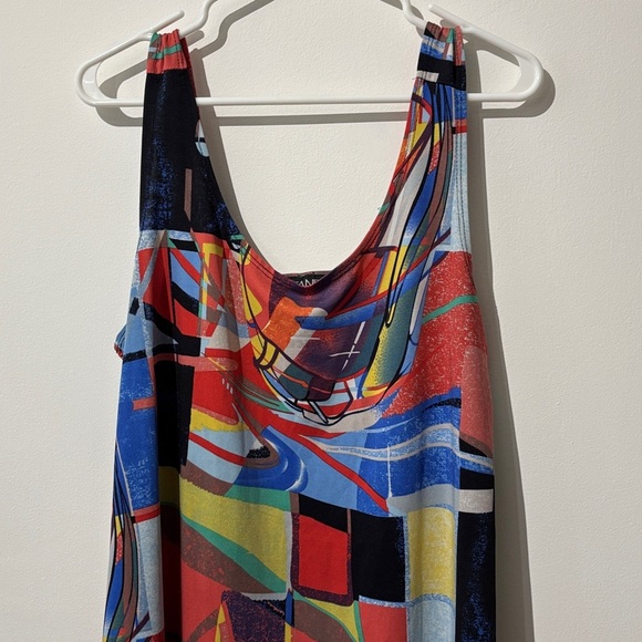 🎉4/30$🎉 Gitane Colorful Abstract Sleeveless Dress - Picture 3 of 5